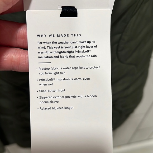 Lululemon quilted light insulation vest - Picture 7 of 8